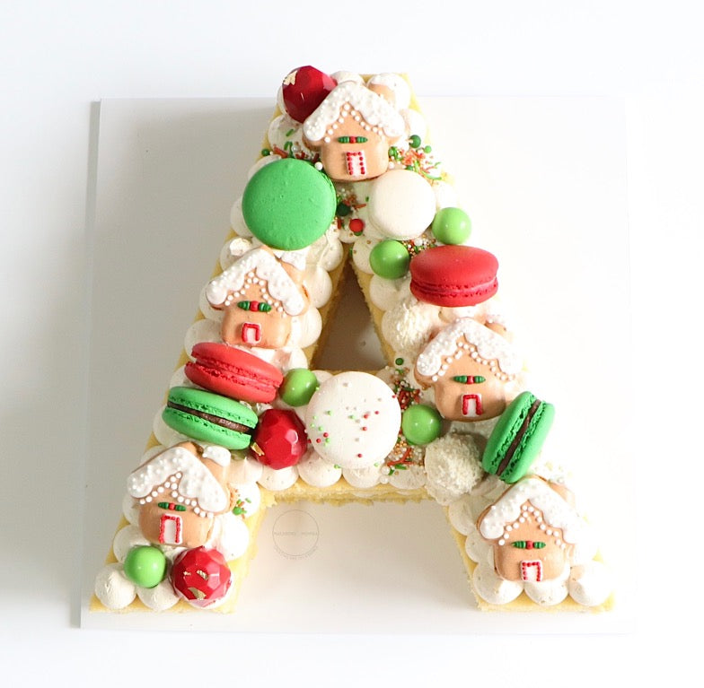 Christmas Letter Cake