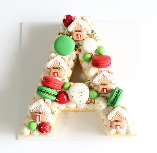 Christmas Letter Cake