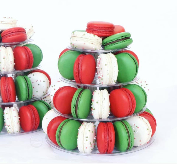 Christmas Macaron Tower