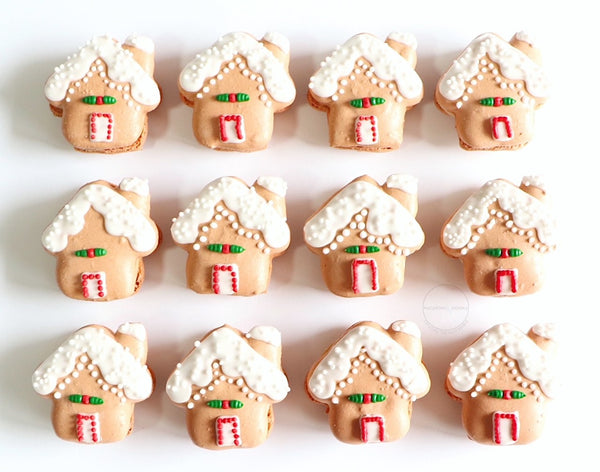 Gingerbread House Macarons